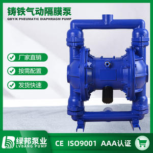 ปั๊มไดอะแฟรมคู่แบบนิวเมติกเหล็กหล่อ QBY-25 ปั๊มกรองน้ำแบบทนน้ำมันสำหรับแรงดันน้ำต่ำ - Product Image 4