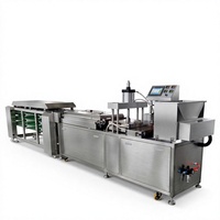 Machine automatique de fabrication de pain plat, ligne de production de tortillas, en acier inoxydable, avec alimentation, division, pressage, cuisson et refroidissement de la pâte