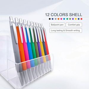 Wholesale Business Advertising Gift Pen Spray Glue Pen Barrel Push Type Oil Ballpoint Pen Can Print <b>Lettering</b> logo - Product Image 4