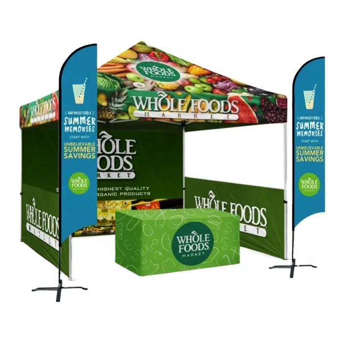 Toldo plegable personalizado para eventos, tienda de campaña con logotipo de fiesta, marquesina de boda, carpa de feria, 3x3