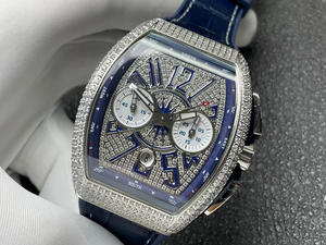 Reloj Mecánico Automático de Diseño Clásico, Noble y de Alta Calidad, con Cronógrafo y Diamantes Completos, a la Moda - Product Image 2