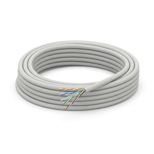 Cable de Red UTP Cat.6A para Interiores, Par Trenzado Sin Blindaje, 4 Pares, 23AWG, Cobre Desnudo, 500MHz, 10Gbps, HANWEI CCL-65UG004-CNGY-R305 - Product Image 1