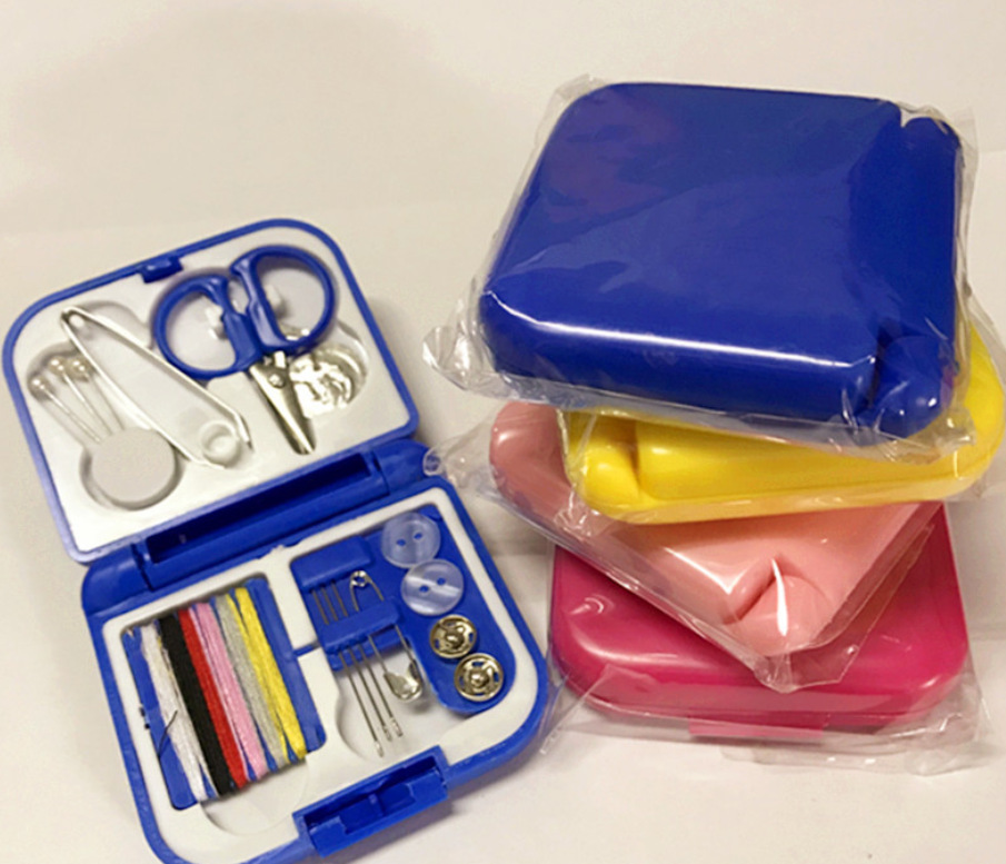DISEN 128pcs Mini Travel Sewing Kit In Compact Portable Case For Adults