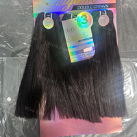 Perruques de cheveux naturels bruts 100 % naturels de haute qualité, 3 pièces par paquet, prix abordable, 8-10 pouces, mèches de cheveux humains brésiliens Remy