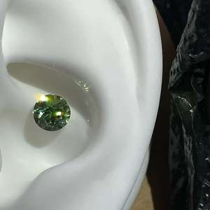 Boucles d'oreilles classiques pour femmes en diamant Moissanite de haute qualité - Product Image 5