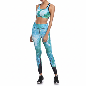 2024 <b>Leggings</b> Breathable 100%Cotton Women <b>Leggings</b> Custom New Active Sport Wear High Quality Yoga Set Suit And Low MOQ - Product Image 1