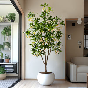 Haute Qualité En Gros Artificielle Banyan Arbre dans L'eau Pierre Pot Décoration de La Maison avec Des Fleurs <span class=keywords><strong>Plante</strong></span> En Pot Plantes En Pot - Product Image 3
