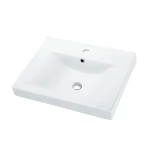 Giá thấp đơn giản Countertop Tay Gốm chậu rửa sản phẩm phòng tắm bồn rửa sứ rửa tay lưu vực