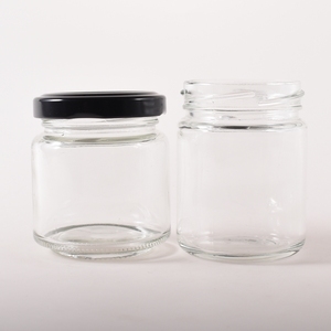 Giá Rẻ Vòng Rỗng Thực Phẩm Mứt Jar Mật Ong Nước Sốt Dưa Kẹo Container Lọ Thủy Tinh Với Số Lượng Lớn Với Màu Đen Kim Loại Có Nắp Đậy - Product Image 5