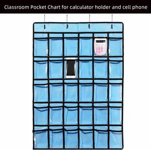Bolsa de Almacenamiento Plegable de 5 Capas, Resistente, Ecológica, para Montar en la Pared, con 30 Bolsillos Transparentes para Teléfonos Celulares y Calculadoras - Product Image 3