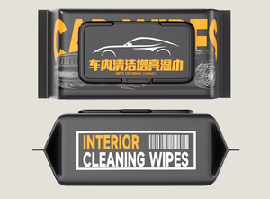 掃除用ワイプ多機能ダスト除去レザーケアシューズウェットティッシュペーパーカー用大型パックウェットティッシュ - Product Image 2