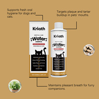 Solution buccale pour animaux de compagnie à consommer quotidiennement à température ambiante pour l'hygiène buccale, la propreté et la gestion des odeurs