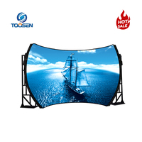 Toosen 7680Hz P1.2P1.5P1.8 Producción virtual interior Pantalla de pantalla LED inmersiva Pared de video para Centro Comercial Estudios de eventos