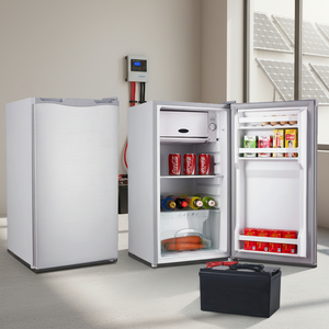Réfrigérateur-congélateur solaire à porte simple de 90 L, à économie d'énergie, alimenté par batterie 12V/24V, fonctionne à l'énergie solaire - Product Image 4
