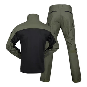 Conjunto de Ropa Táctica para Exteriores DF22, Verde Oliva y Negro, Transpirable, para Todas las Temporadas, Pantalones y Chaqueta para Hombre, Venta al Por Mayor - Product Image 2