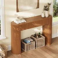 Console Moderne Classique Scandinave en Bois Massif pour Entrée, Salon et Couloir - Meuble Haut de Gamme au Design Minimaliste