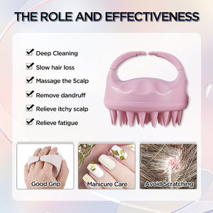 Cepillo Masajeador de Cuero Cabelludo para Champú y Ducha Estimulador de Crecimiento de Cabello al por Mayor de Fábrica - Product Image 6