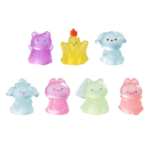 Mini figurines lumineuses d'animaux d'Halloween (chien, vampire, lapin) en résine, décorations de bureau pour enfants de 7 à 12 ans - Product Image 5