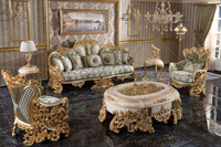 Ensemble de canapés de style turc, luxe, sculptés à la main, canapés en bois antiques, meubles de salon classiques