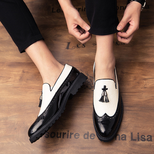 Mocassins à pampilles pour hommes, taille 14, couleur or, pour <span class=keywords><strong>mariage</strong></span>, vente en gros, chaussures habillées, imperméables, respirantes, antidérapantes, hiver - Product Image 4