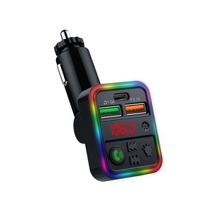 P18 BT FM Transmitter Car Charger PD + Dual USB nhanh phí Thuốc lá nhẹ hơn đài phát thanh <span class=keywords><strong>Receiver</strong></span> âm nhạc Máy nghe nhạc rảnh tay cuộc gọi - Product Image 1
