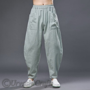 Cotton <b>Linen</b> Causal Pants <b>Men</b> Soild Color Drawstring Elastic Male Autumn Streetwear Joggers <b>Trousers</b> for <b>Men's</b> at Cheap Prices - Product Image 1