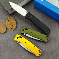 Couteau de poche pliable léger BM 535 avec lame D2, manche en aluminium, couteau de camping, de randonnée et de chasse, cadeau pour homme