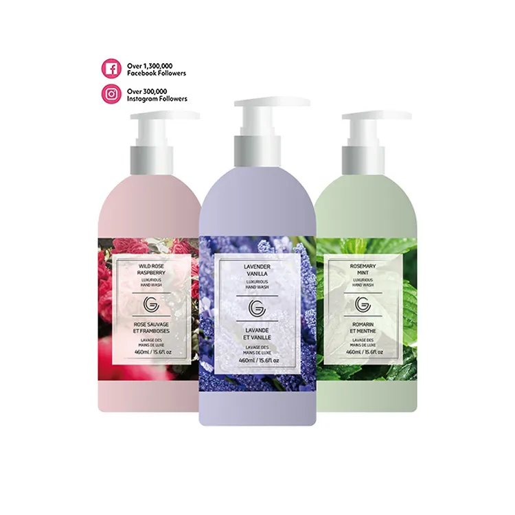 Organic liquid hand soap private label 500ml natural rose moisturizing hand soap