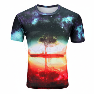 ลำลองสำหรับผู้ชายเสื้อยืดแบบระเหิด100% ผ้าฝ้ายปรับแต่งดีไซน์พร้อมโลโก้ของคุณเอง - Product Image 1