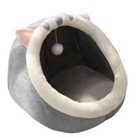 Vente en gros de nids semi-fermés mignons pour animaux de compagnie, nid pour chien, maison pour chat quatre saisons, nid d'hiver chaud pour chien