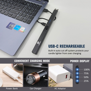 Allumeur <span class=keywords><strong>électronique</strong></span> à impulsions pour bougie d'aromathérapie, rechargeable par USB, sans flamme, coupe-vent, diffuseur de <span class=keywords><strong>parfum</strong></span> longue durée - Product Image 4