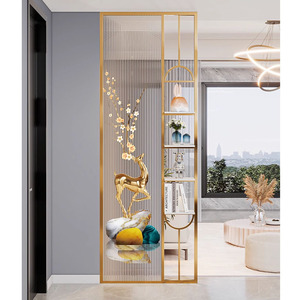 Thép không gỉ và kính trang trí phân vùng tường chia với màn hình đứng chức năng laser cắt dây màn hình cho phòng ăn - Product Image 4