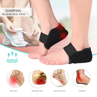 Coussinets de talon en silicone auto-agrippants antidérapants demi-taille pour le confort et le soutien de la fasciite plantaire, semelles rehausseuses pour chaussures