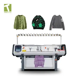 Nuova macchina per maglieria piatta per maglione completamente automatica in vendita computerizza la macchina per maglione Jacquard da 52 "7G