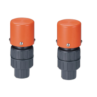 Vanne de purge manuelle en PVC/CPVC pour bowling, filetages NPT/BSPT/BSPF, base à bride ASTM, DN50, BV-U, moyenne pression