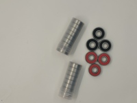 Roulements à billes à gorge profonde ABEC-9 8*22*7mm 608 2RS en acier chromé C3 pour longboard et skateboard, anneaux noirs, roulement à billes à gorge profonde