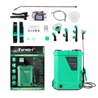 Knapsack e-sprayer 20L tipe ganda baterai dan Manual dioperasikan daya semprotan pestisida