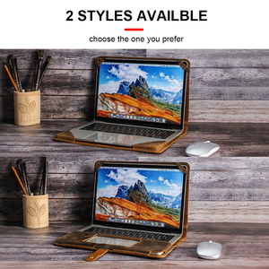 Custodia Protettiva Personalizzata in Vera Pelle da <span class=keywords><strong>13</strong></span> Pollici per Laptop, <span class=keywords><strong>Borsa</strong></span> per Business Mac Pro <span class=keywords><strong>Air</strong></span>, Adatta a Laptop da <span class=keywords><strong>13</strong></span>.3 a 15.4 Pollici - Product Image 4