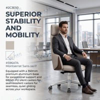 Chaise de bureau moderne en cuir, design ergonomique, fonction pivotante, mécanisme de verrouillage à 3 positions, accoudoirs intégrés, réglable, pour chambre à coucher