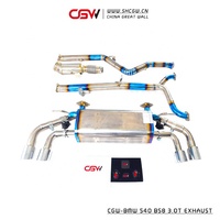 Knalpot Titanium Berkualitas Tinggi Baru dengan Kontrol Katup Gesture untuk B58 Valvetronic 540i MY 2020