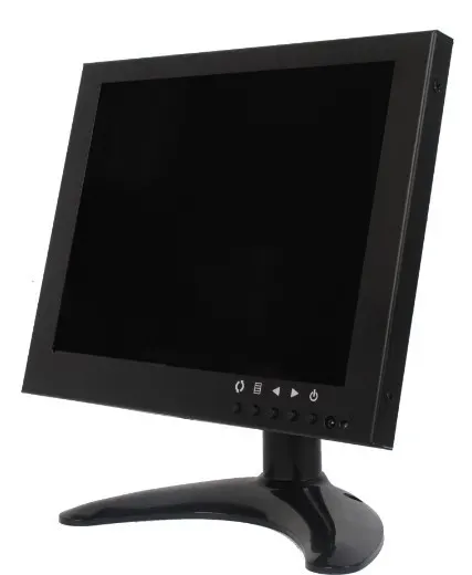 Monitor a schermo quadrato da 7 pollici con Design in alluminio Monitor cctv a led tft lcd da 7 "pollici con ingresso USB AV VGA HDMIed BNC