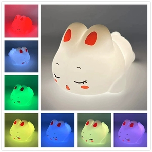 <span class=keywords><strong>Lampe</strong></span> en Silicone <span class=keywords><strong>Lapin</strong></span> Mignon Lumière Rechargeable USB Petite Veilleuse Grand Visage <span class=keywords><strong>Lampe</strong></span> en Silicone <span class=keywords><strong>Lapin</strong></span> pour Chambre d'Enfant - Product Image 4