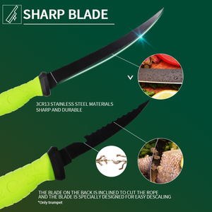 طقم سكاكين صيد السمك WPK-1867، سكاكين من الفولاذ المقاوم للصدأ بأحجام من 5 إلى 9 بوصات، 5 أحجام مختلفة لسكاكين تقطيع السمك والأسماك النيئة - Product Image 3