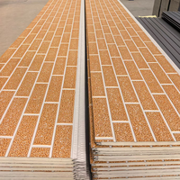 Panneaux sandwich en polyuréthane sculpté en métal, modernes et intégrés, pour l'isolation décorative des murs intérieurs et extérieurs, parfaits pour les parcs.