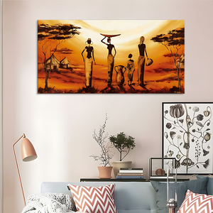 Lienzo de pintura impreso en lienzo <span class=keywords><strong>con</strong></span> máquina paisaje lienzo pintura puesta de sol paisaje cuadros decoración de pared - Product Image 5