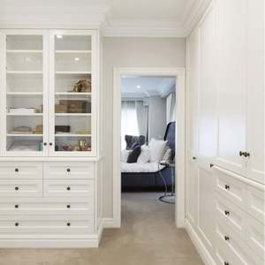 The Most Popular Walk in Wooden Fancy <b>Wardrobe</b> Bedroom Furniture European Built in <b>Wardrobes</b> - Product Image 2