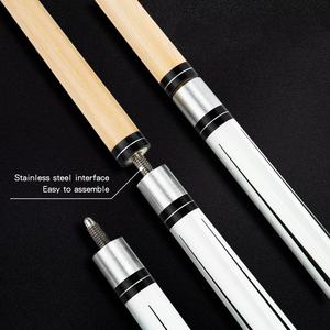 عصا بلياردو احترافية مخصصة بطول 58 بوصة من خشب القيقب مع مقبض ملفوف بالكتان الأيرلندي ورأس 12.5 ملم للمنزل والنوادي والحانات - Product Image 4