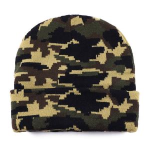 2024 Hot Sale New Autumn Winter Knitted <b>Hat</b> Women Men Fashion Outdoor Warm Leopard Camouflaged Jacquard Beanie <b>Hat</b> - Product Image 2