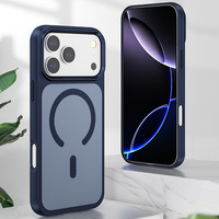 Coque de téléphone portable en PC électroplaqué antichoc magnétique pour iPhone 17 Pro Max