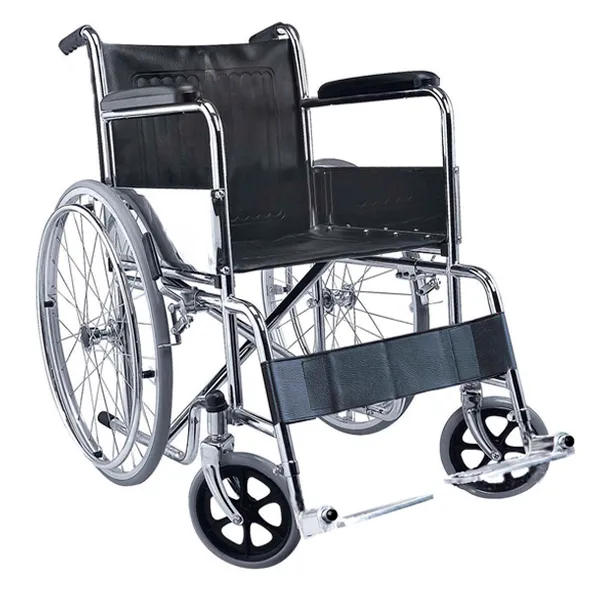 basic folding sport wheelchair in turkey price standard Silla De Ruedas folded standing Steel manual Wheelchair